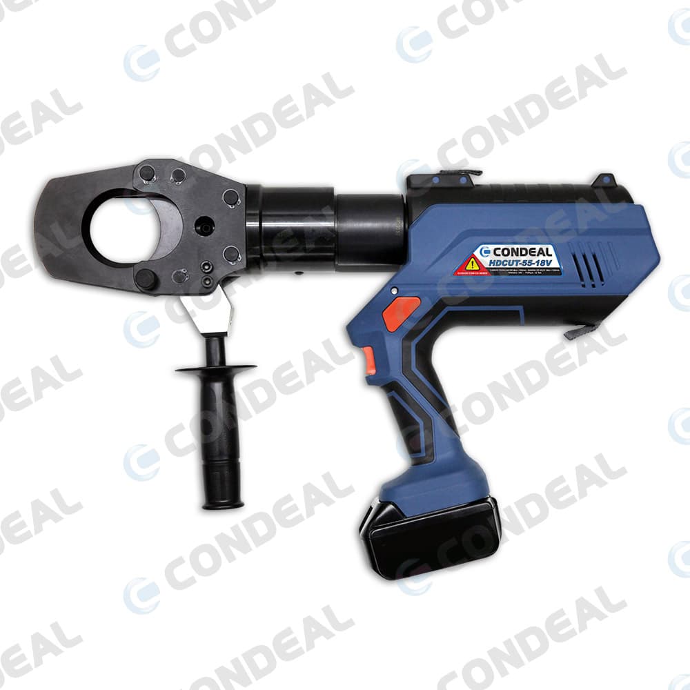 Alicate de Corte a Bateria Cabos até 1.000mm2 Hastes Ø 50mm - HDCUT55-18V - CONDEAL